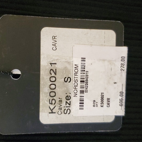 St John Belted Plisse Textured Jersey Tunic Top In Caviar Size S NWT'S - Picture 7 of 13